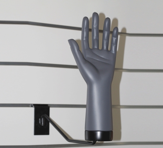 Deko-Hand links mit Adapter vertikal
