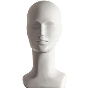 Weiblicher Schaufenster-Kopf grau