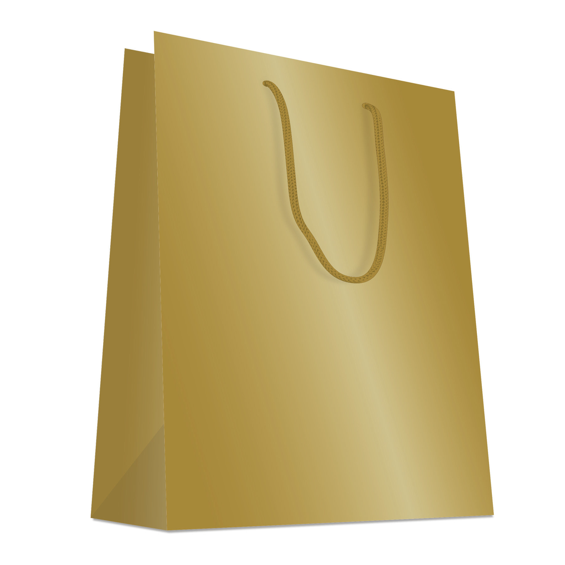 Papiertragetasche gold