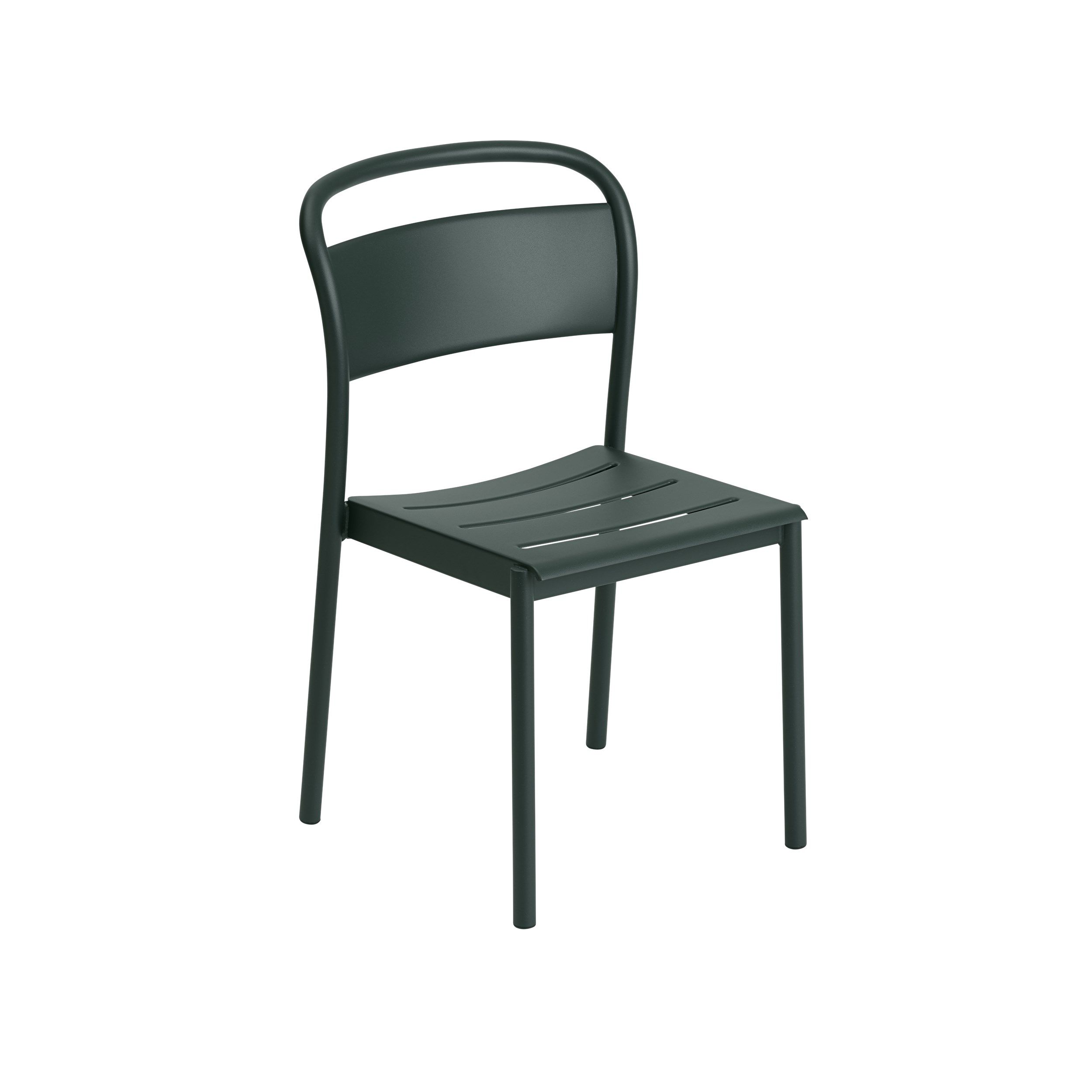 Linear Steel Side Stuhl