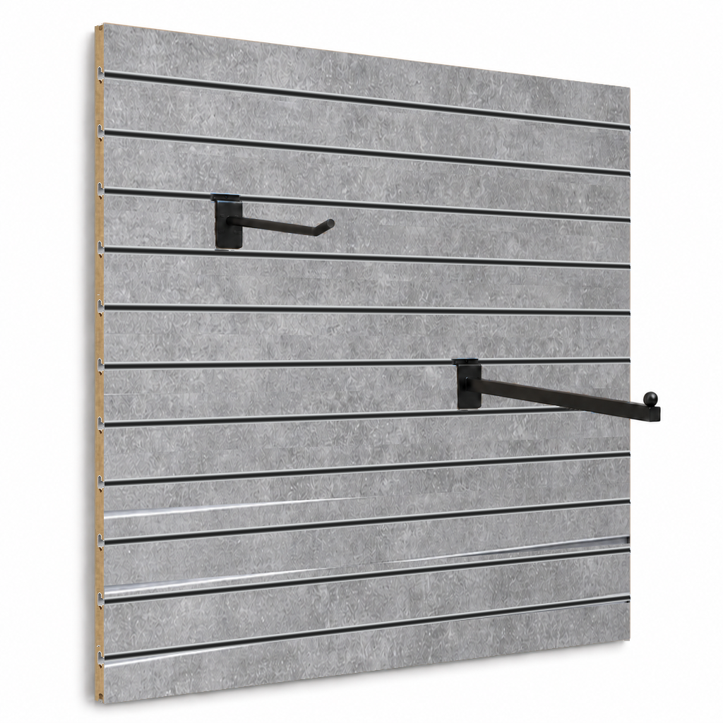 Spacewall Lamellenwand Grau Betonoptik