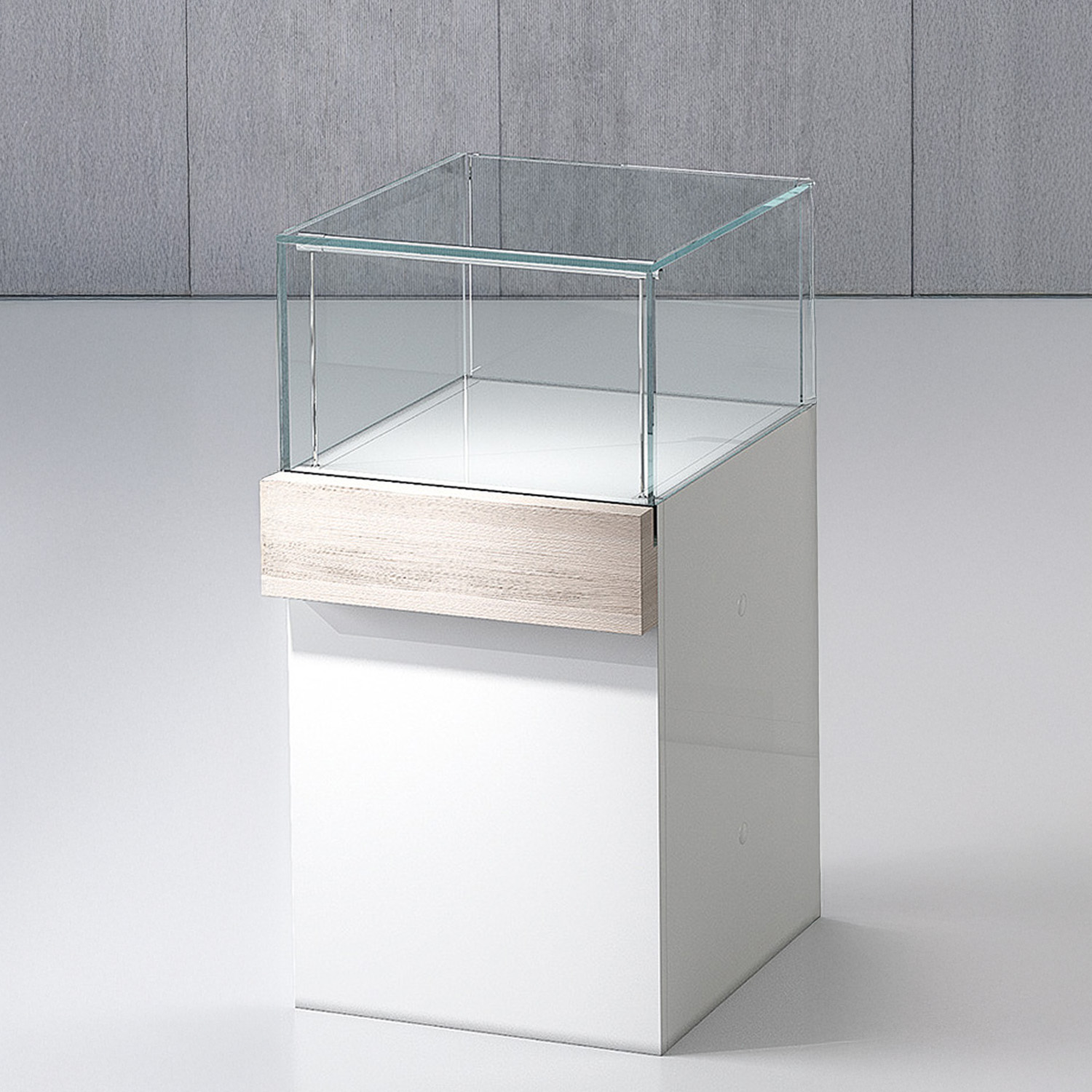 Vitrine mit Schublade