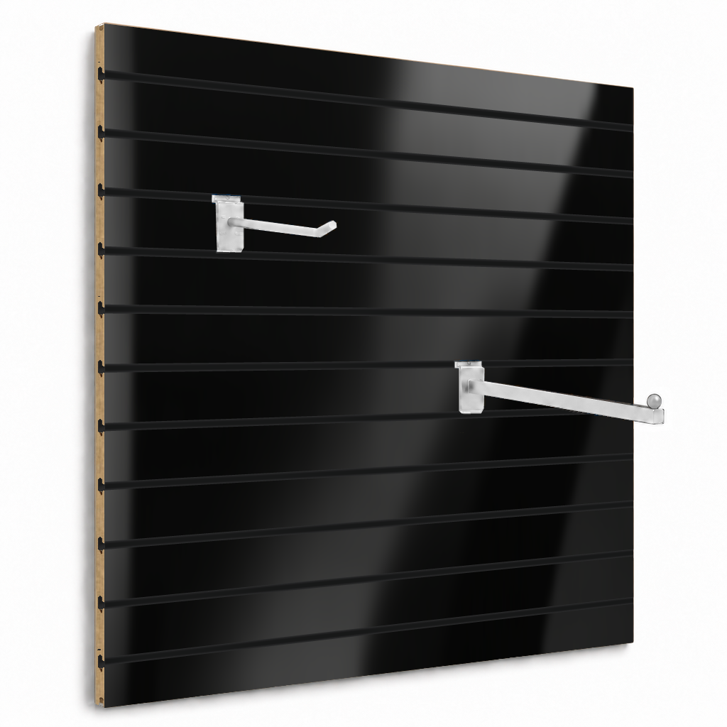 Spacewall Lamellenwand Schwarz (hochglanz)
