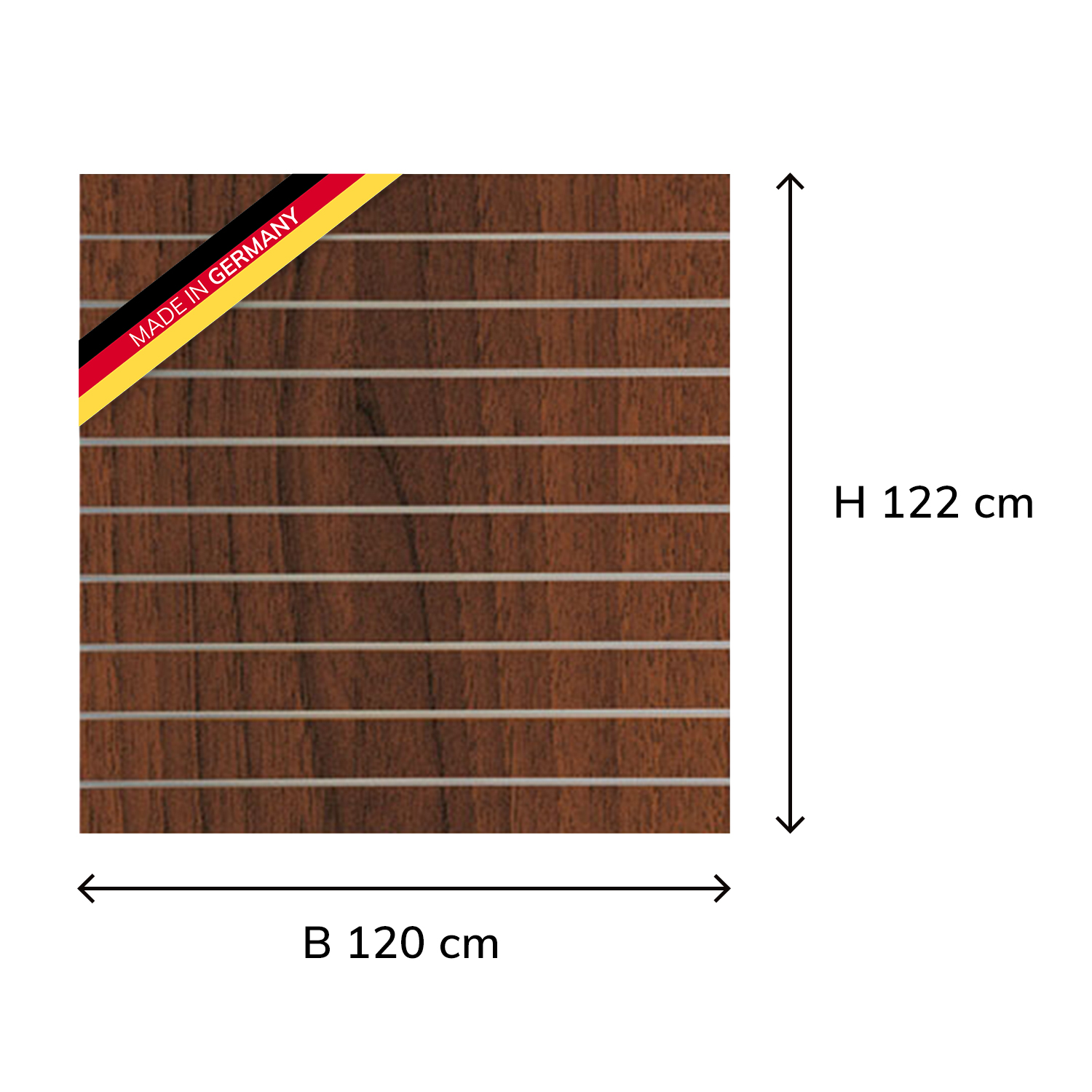 Spacewall Lamellenwand Slatwall 2er-Set Nussbaum Spacewall Lamellenwand Slatwall 2er-Set Nussbaum