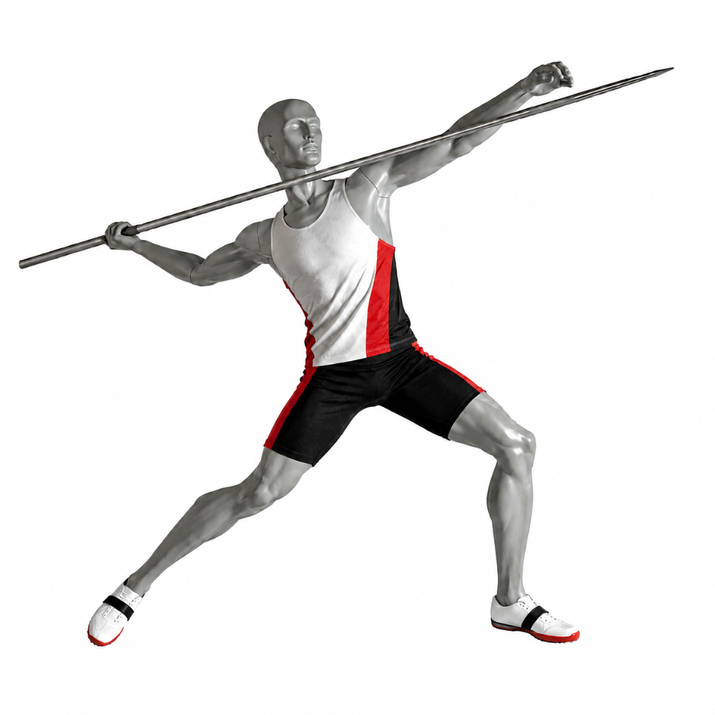 Sport Schaufensterpuppe Herren – Speerwurf