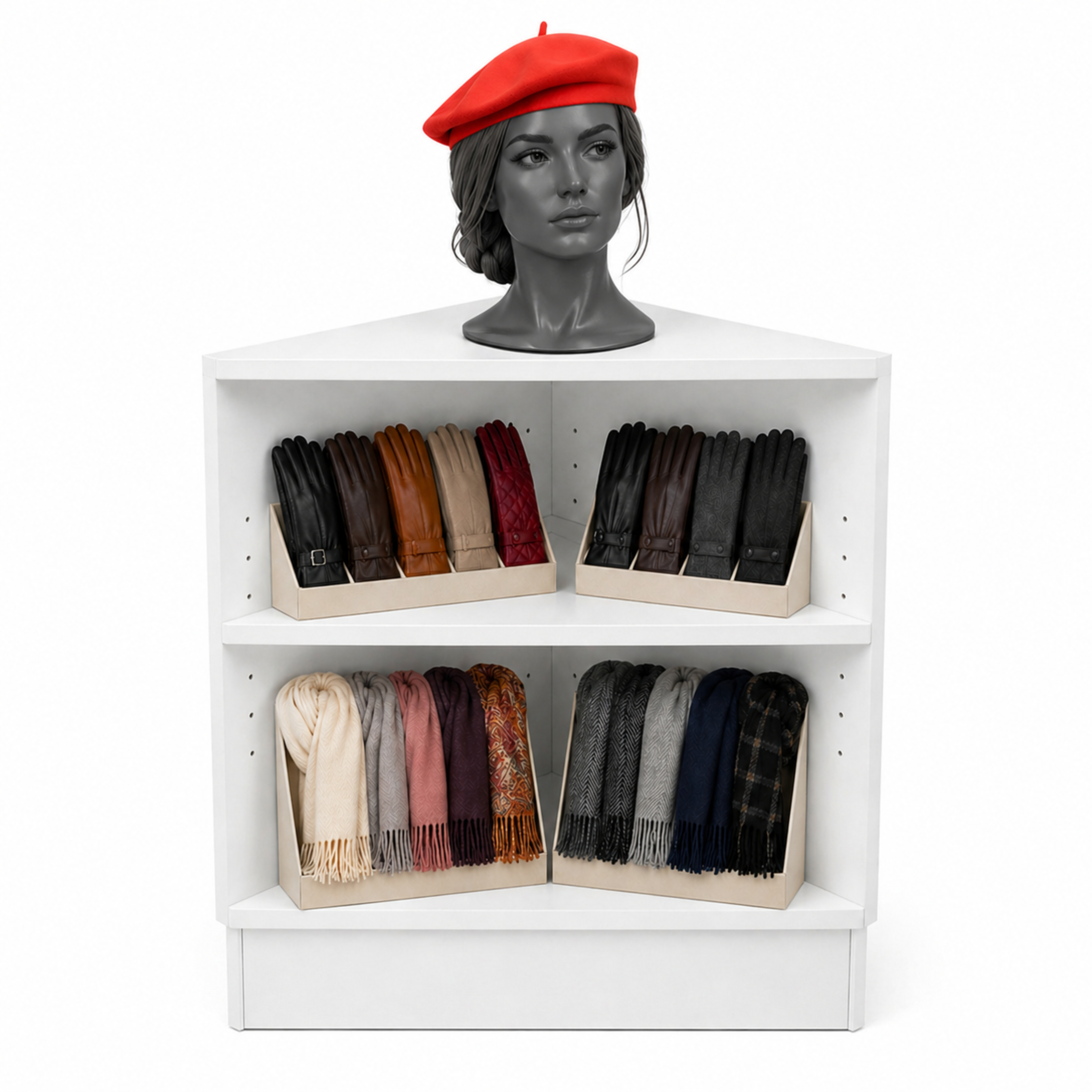 Ladentheke Dekor weiß