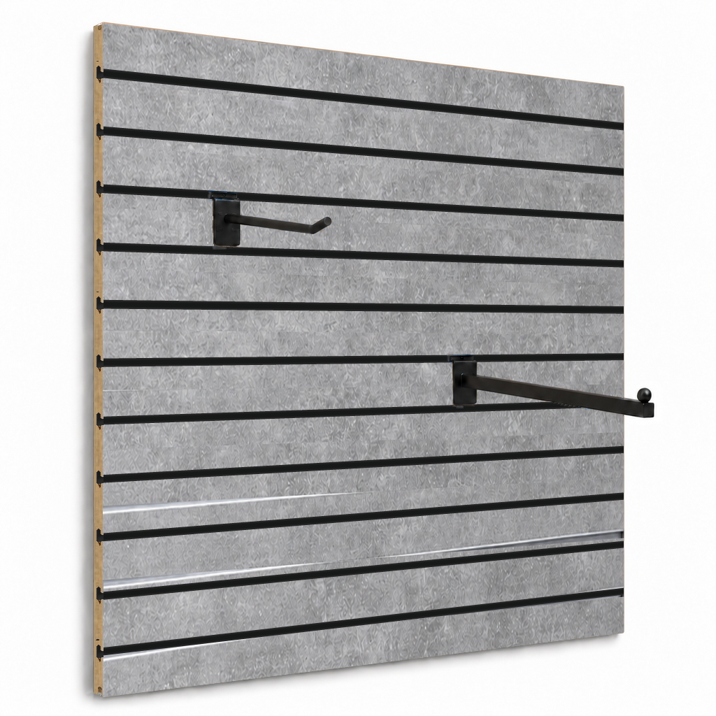 Spacewall Lamellenwand Grau Betonoptik