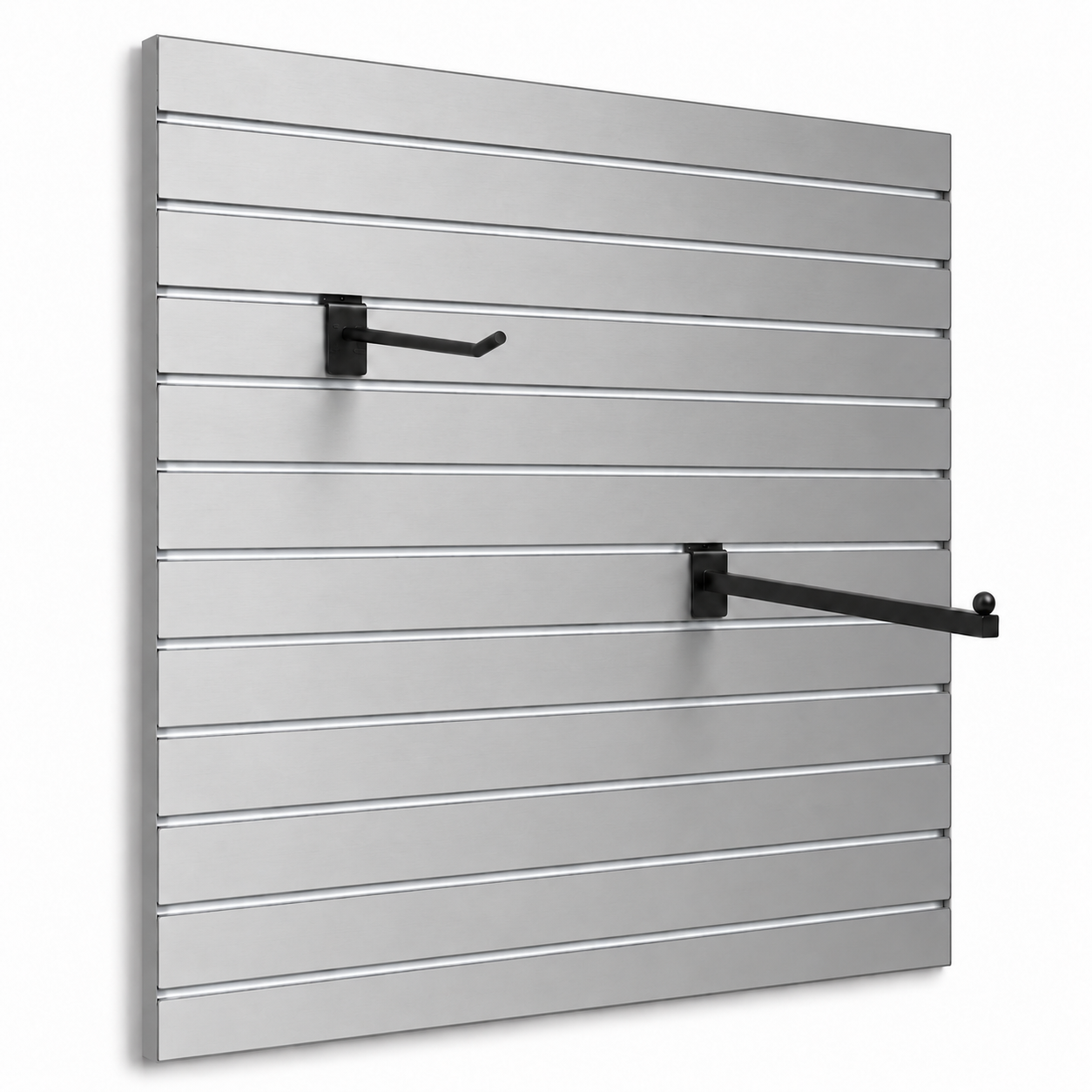 Spacewall Lamellenwand Aluminium gebürstet
