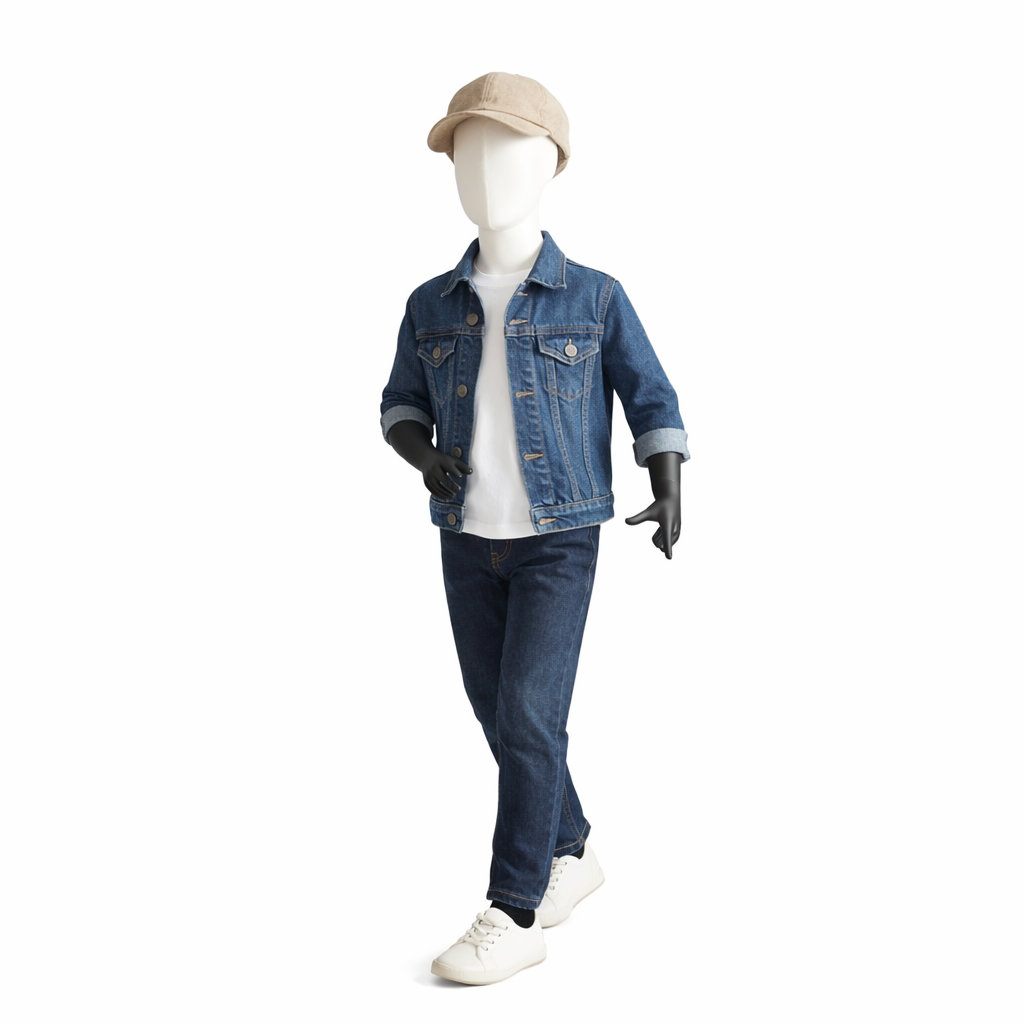 Kinder Schaufensterpuppe mit Stoff