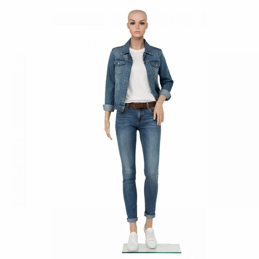 Schaufensterpuppe Frau geschminkt