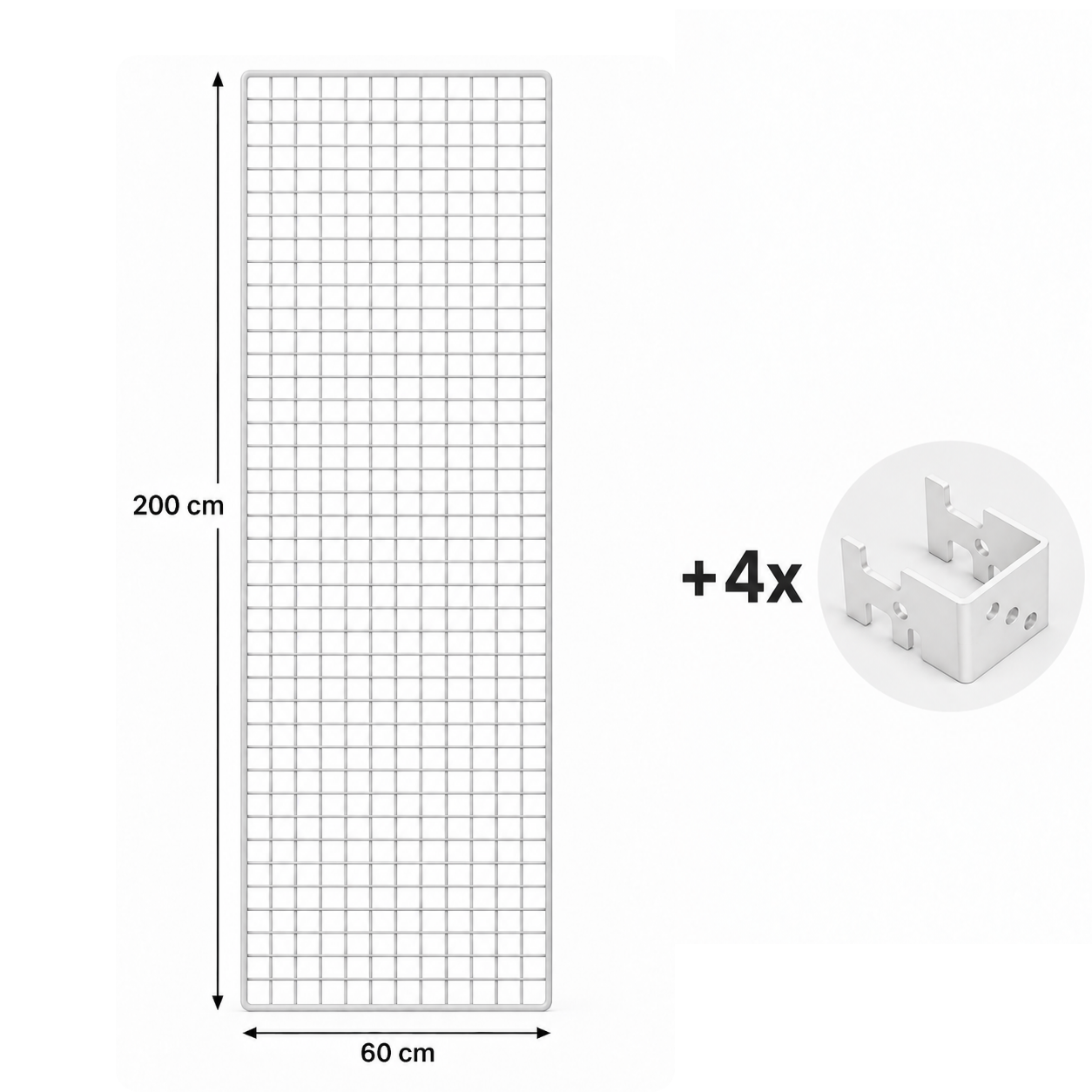 Deko Wandgitter  1er-Set: H 200 cm