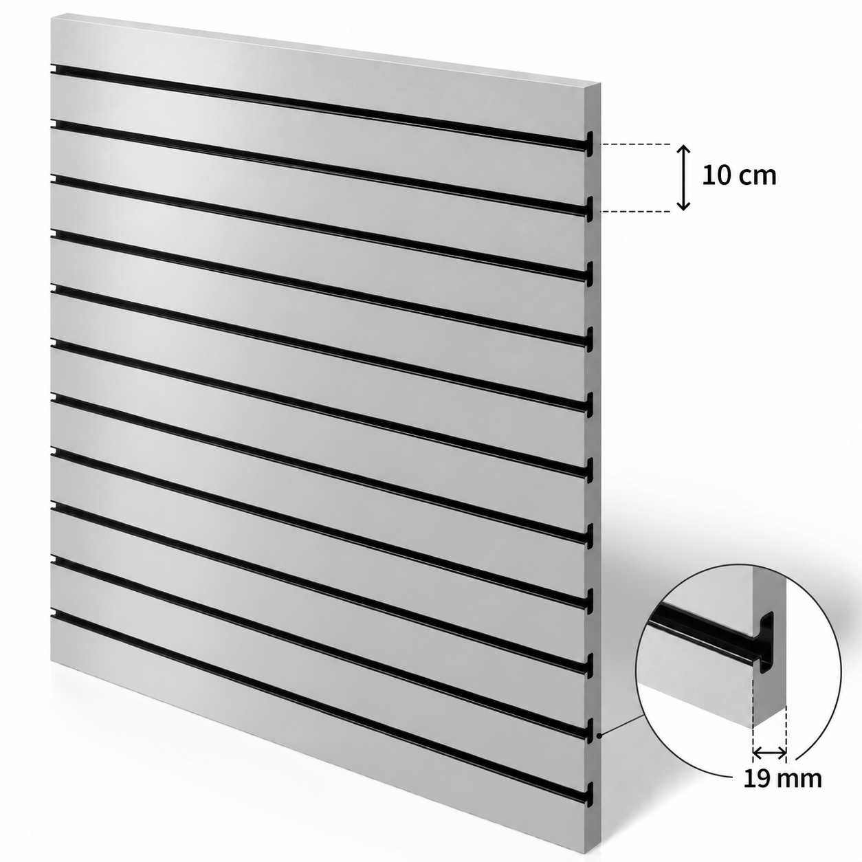 Spacewall Lamellenwand Alu gebürstet
