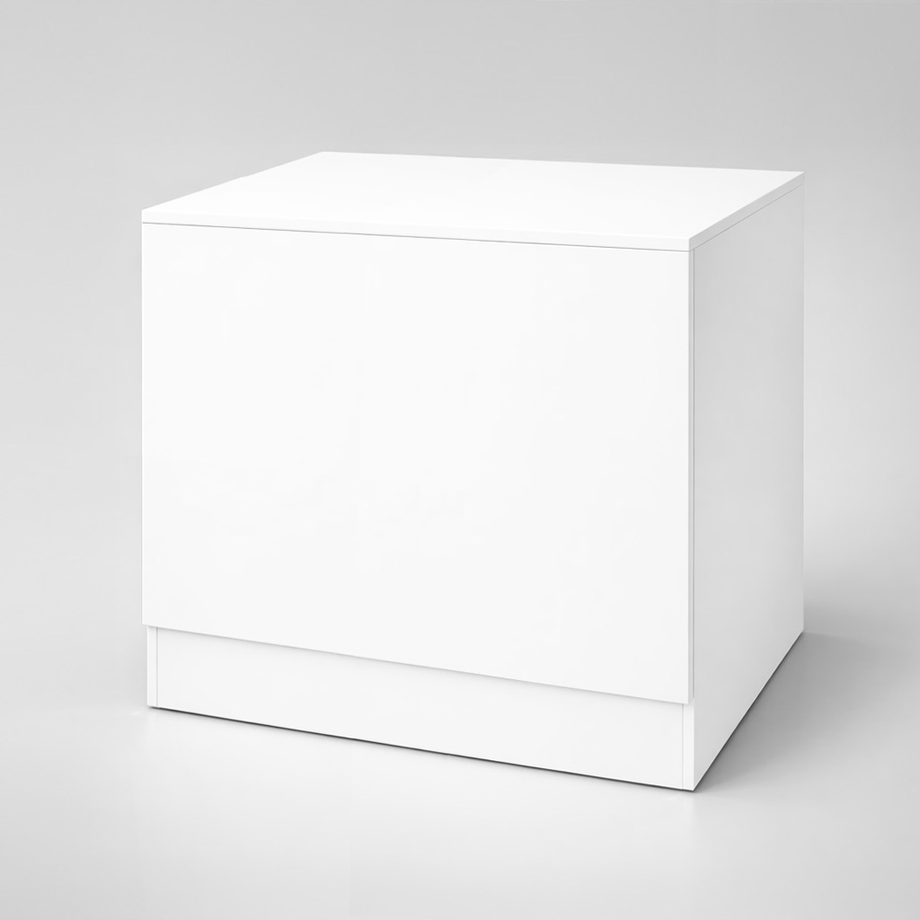 Ladentheke Dekor weiß