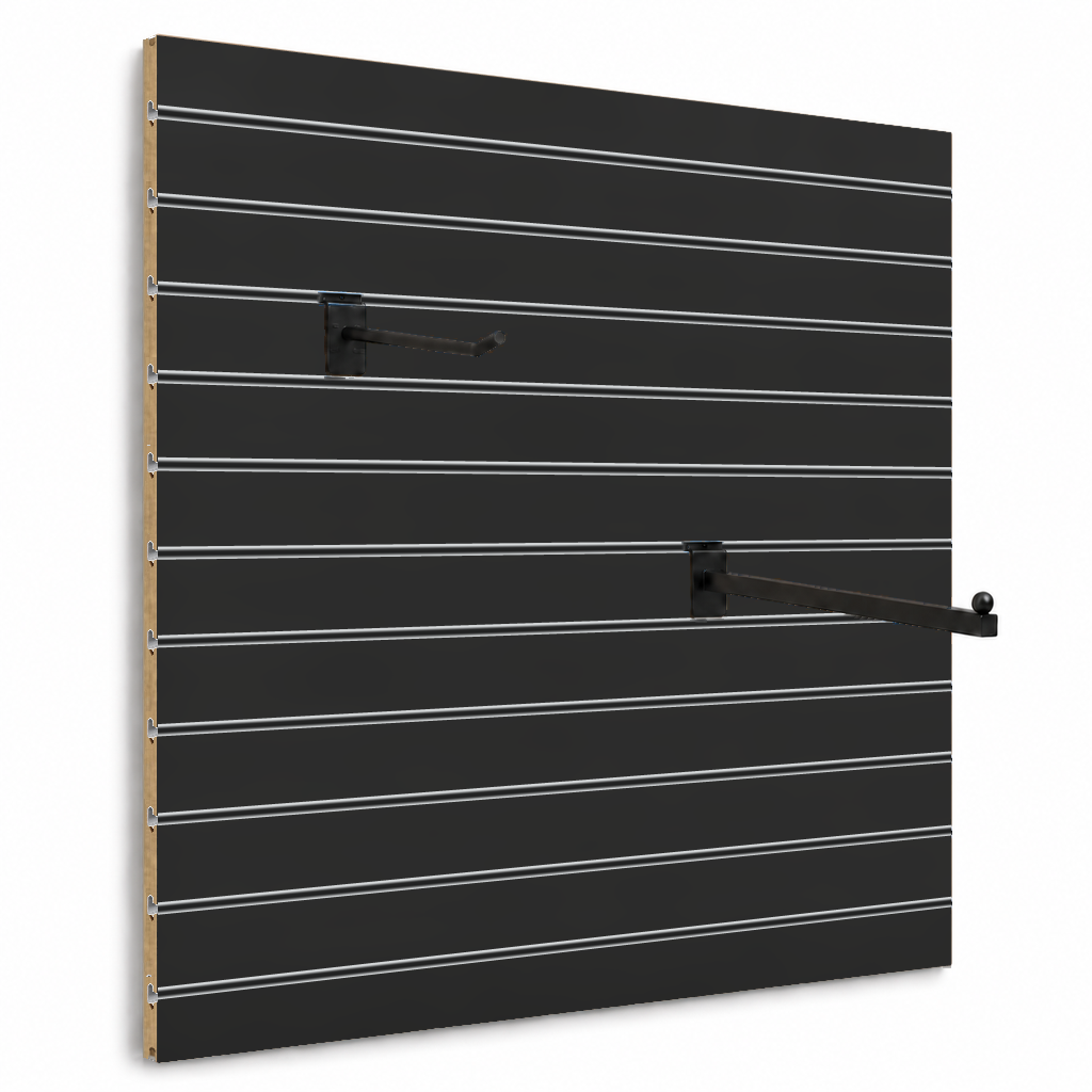 Spacewall Lamellenwand Schwarz (matt)