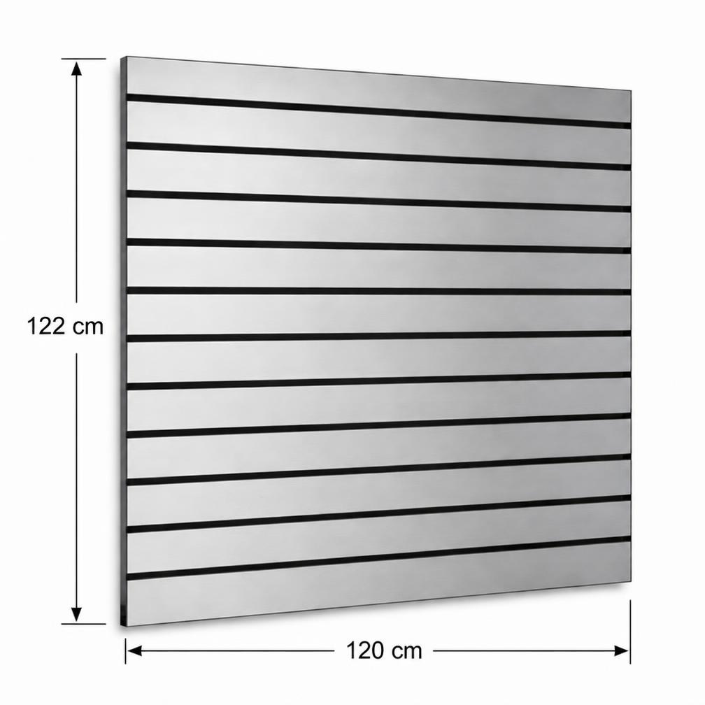 Spacewall Lamellenwand Alu gebürstet