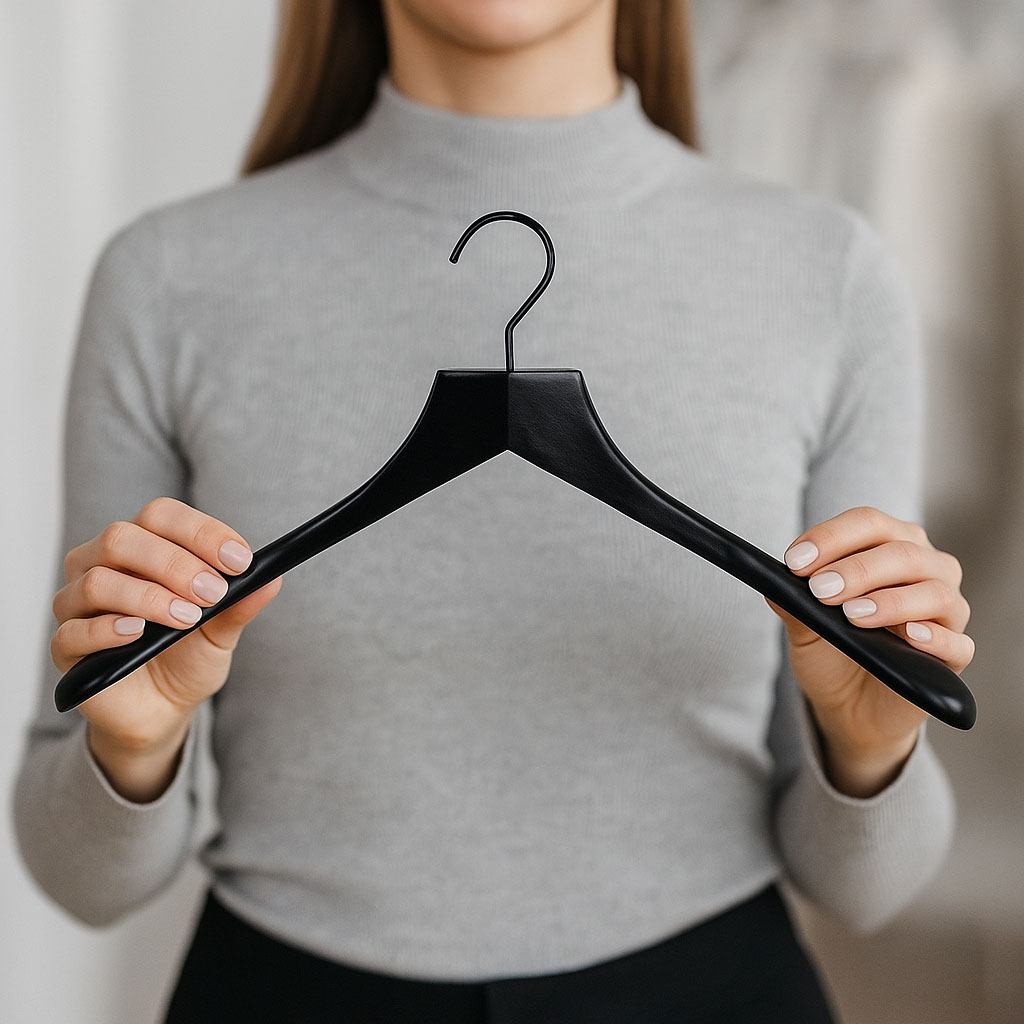 Premium Breitschulterbügel Holz Premium Breitschulterbügel Holz