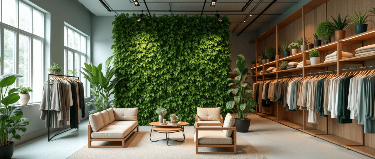 Nachhaltige saisonale Deko in der Ladeneinrichtung